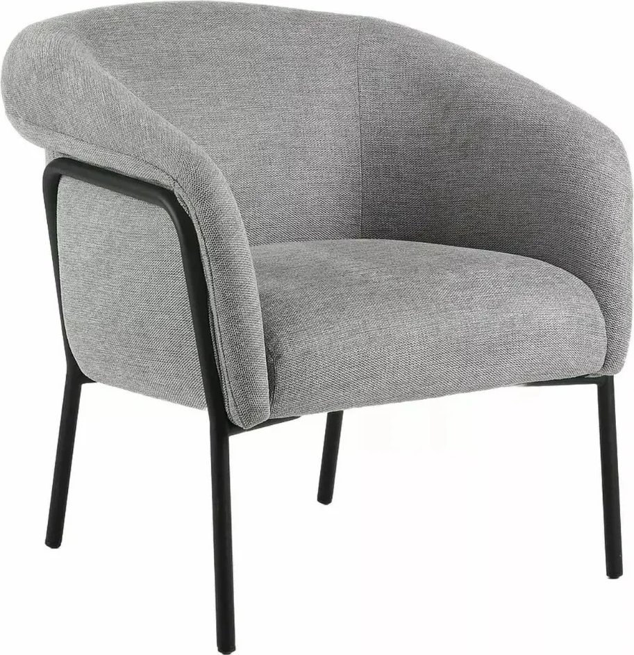 Fotel tapicerowany CLOLVER BREGO szary SIGNAL