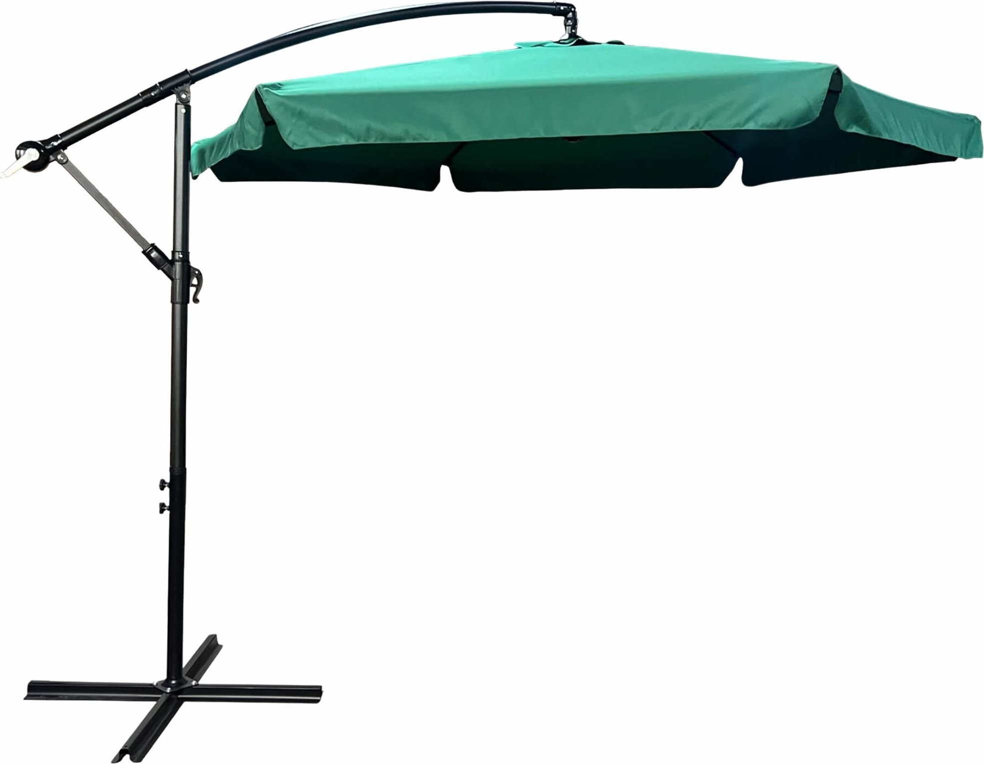 Fancy Garden Parasol ogrodowy CYNIA 245x300x300 z korbką składany solidny ciemnozielony