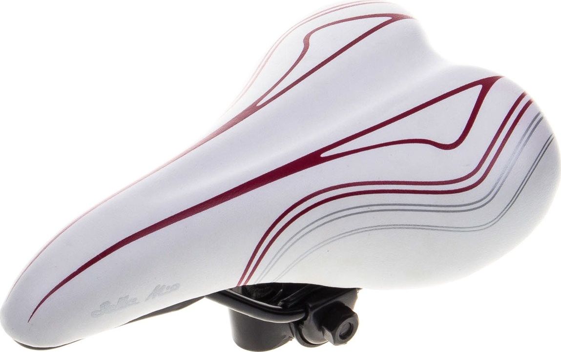 Selle Mio Siodło dziecięce 20" Selle Mio LIRI - biały-wzór różowy Uniwersalny