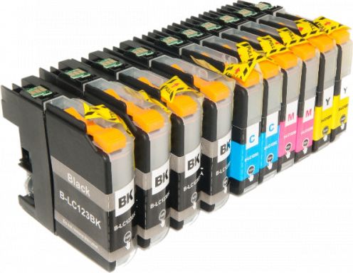 Tusz Brother 10x Tusz Do Brother LC-123 15/10ml CMYK
