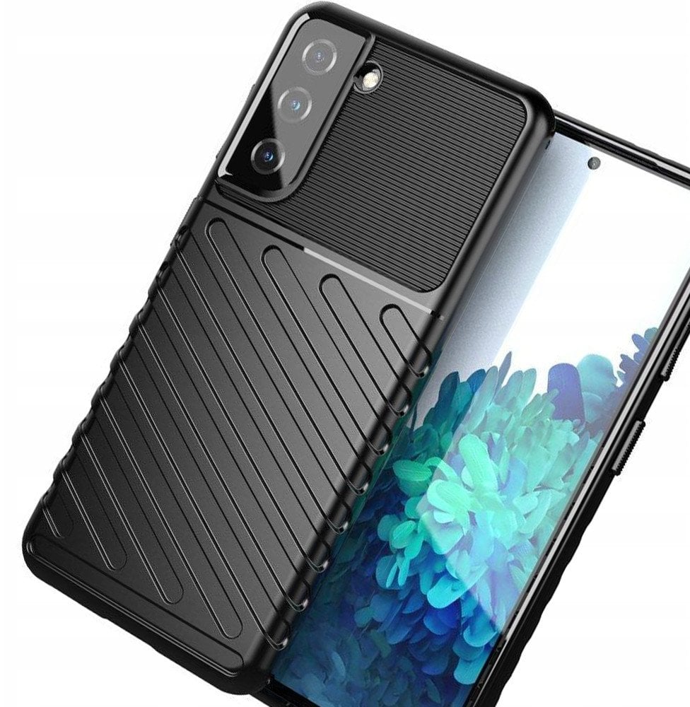 Thunder Case etui Samsung Galaxy S23+ silikonowy pancerny pokrowiec czarne