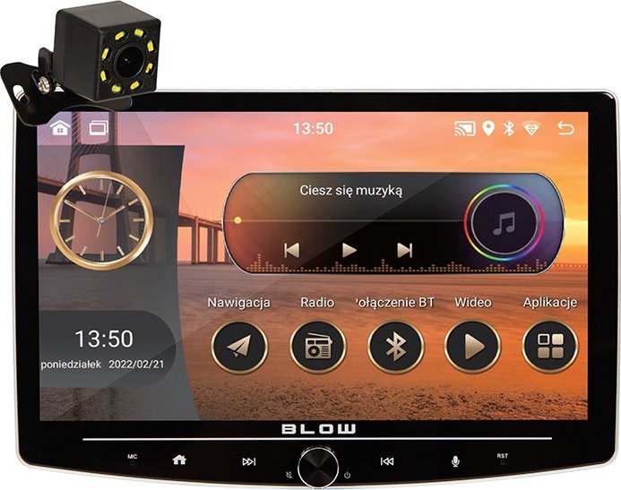 Radio samochodowe Blow 78-348# Radio blow cp01 1din 10" android/wifi/gps/carplay obrotowe