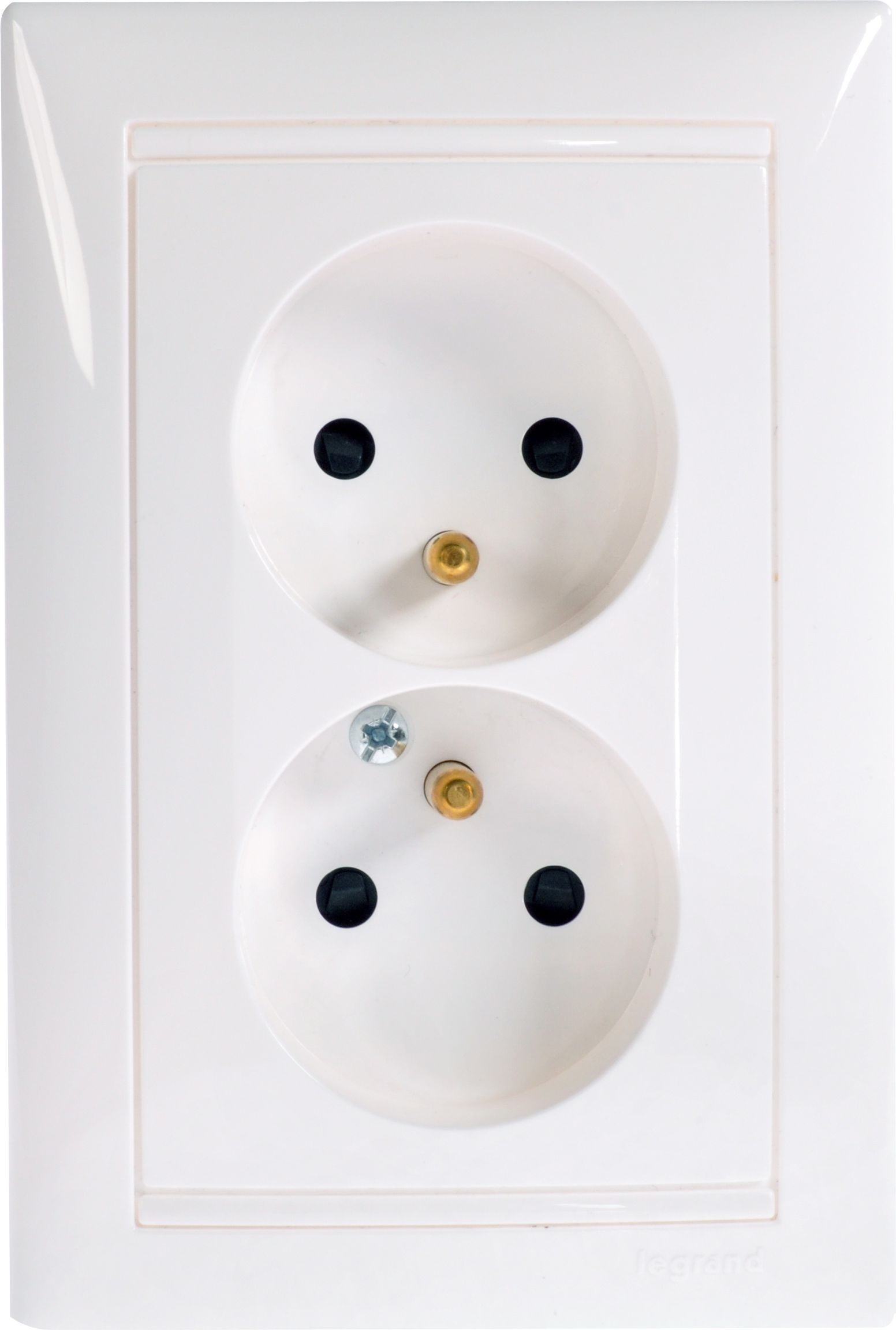 Legrand Gniazdo podwójne VALENA z/u 16A IP20 białe - 770078