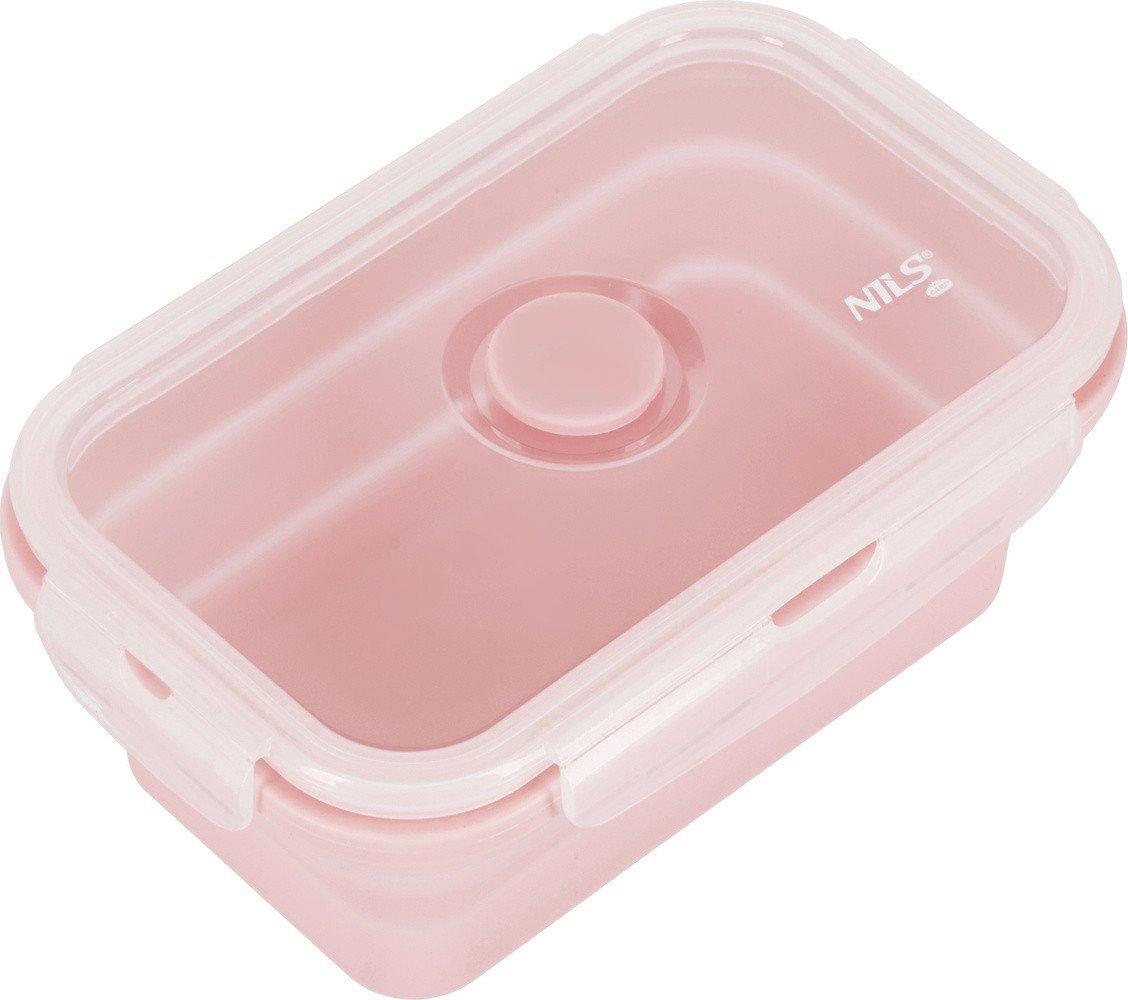 NILS NC4105 POJEMNIK LUNCHBOX SKŁADANY RÓŻOWY 500 ML