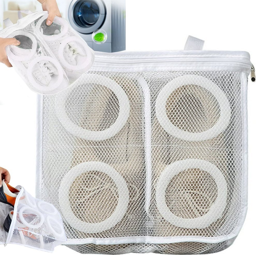 Verk Worek siatka woreczek do prania butów obuwia z suwakiem na bieliznę pojemna Worek siatka woreczek do prania butów obuwia z suwakiem na bieliznę p