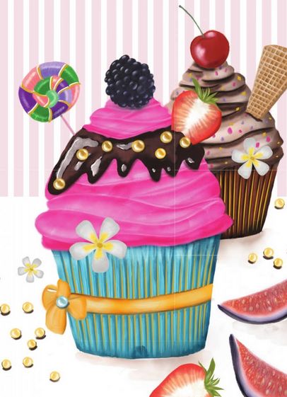 HENRY Karnet B6 Babeczki