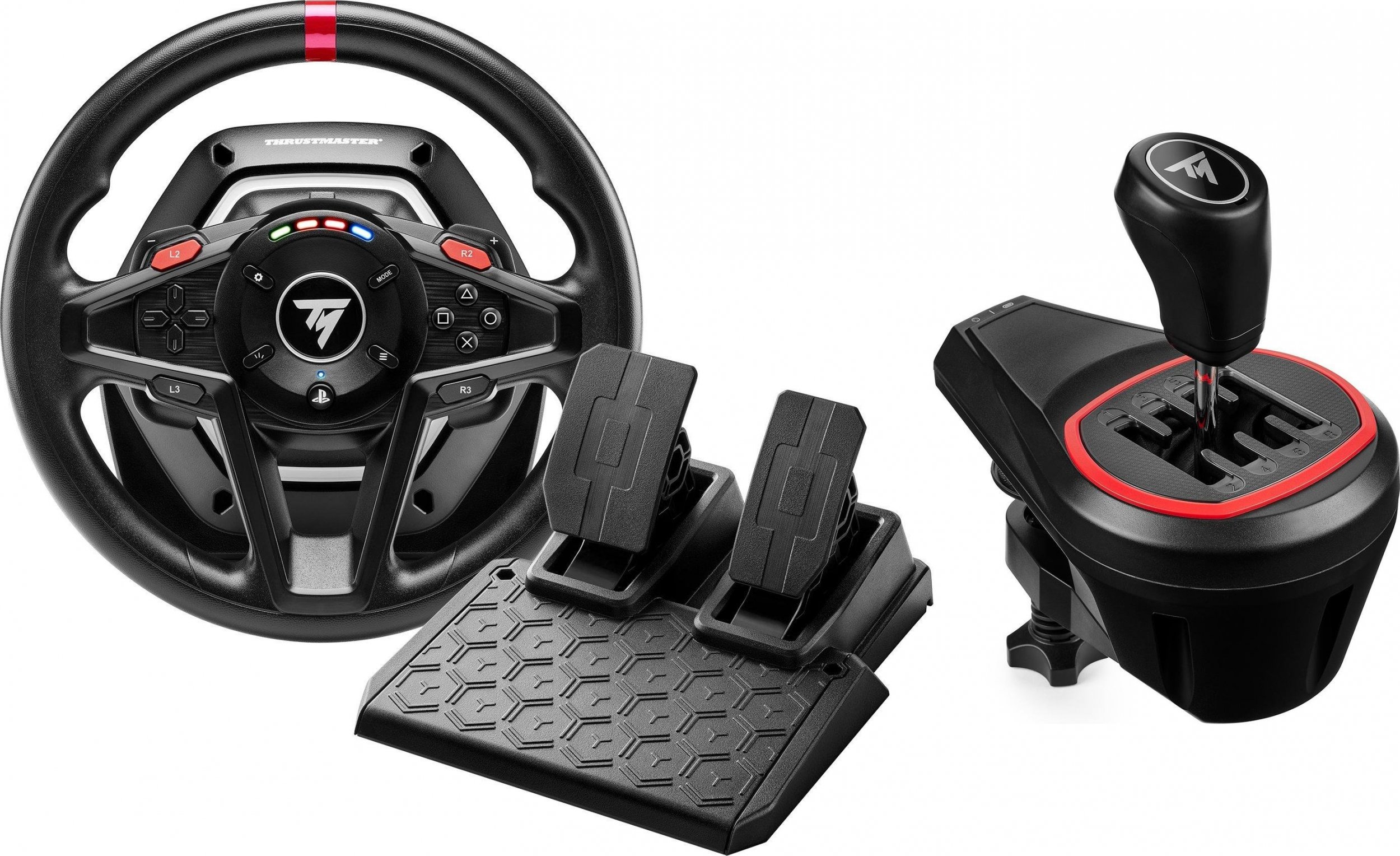 Kierownica Thrustmaster T128 PS5/PS4/PC (4160781) + Lewarek TH8S (4060256)