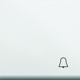 Hager Klawisz LUMINA2 z symbolem „Dzwonek” biały - WL6010