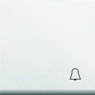 Hager Klawisz LUMINA2 z symbolem „Dzwonek” biały - WL6010