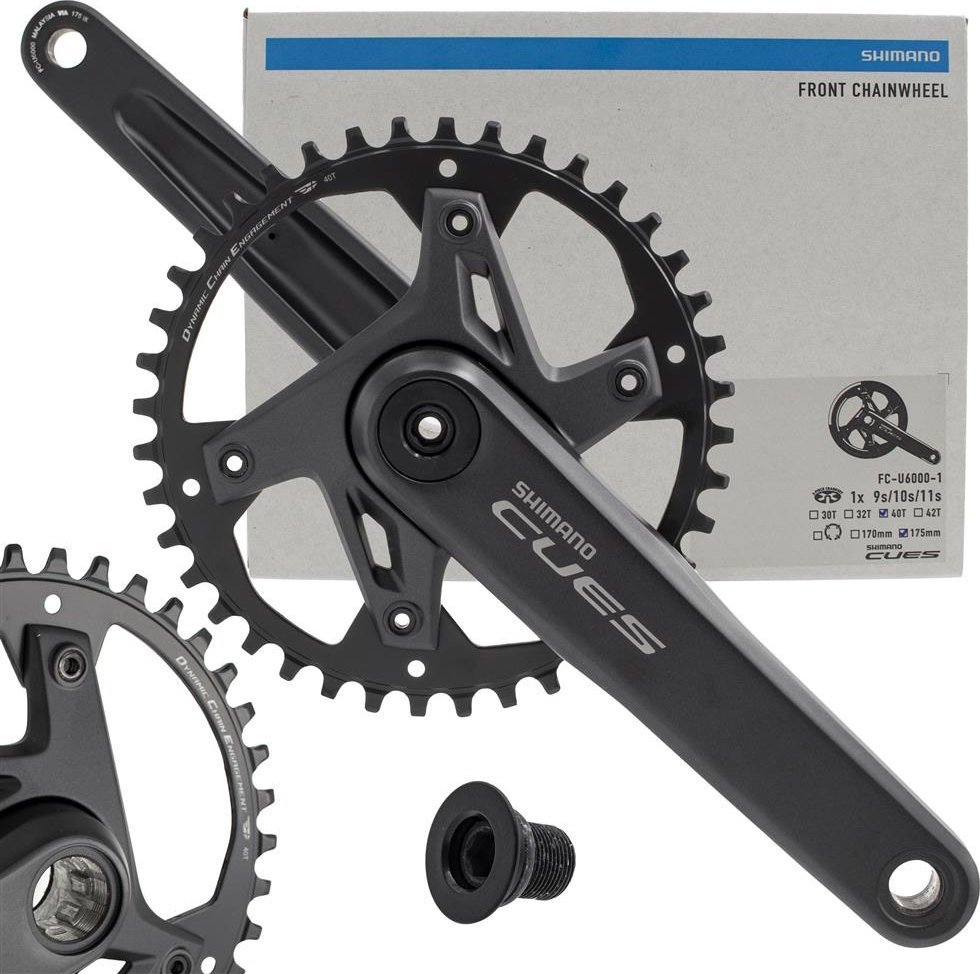 Mechanizm korbowy Shimano Cues FC-U6000, 1 x 9/10/11/rz, 170 mm, 42T