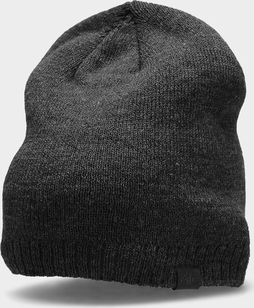 4f Czapka zimowa H4Z22-CAM002 Ciemnoszara r.one size