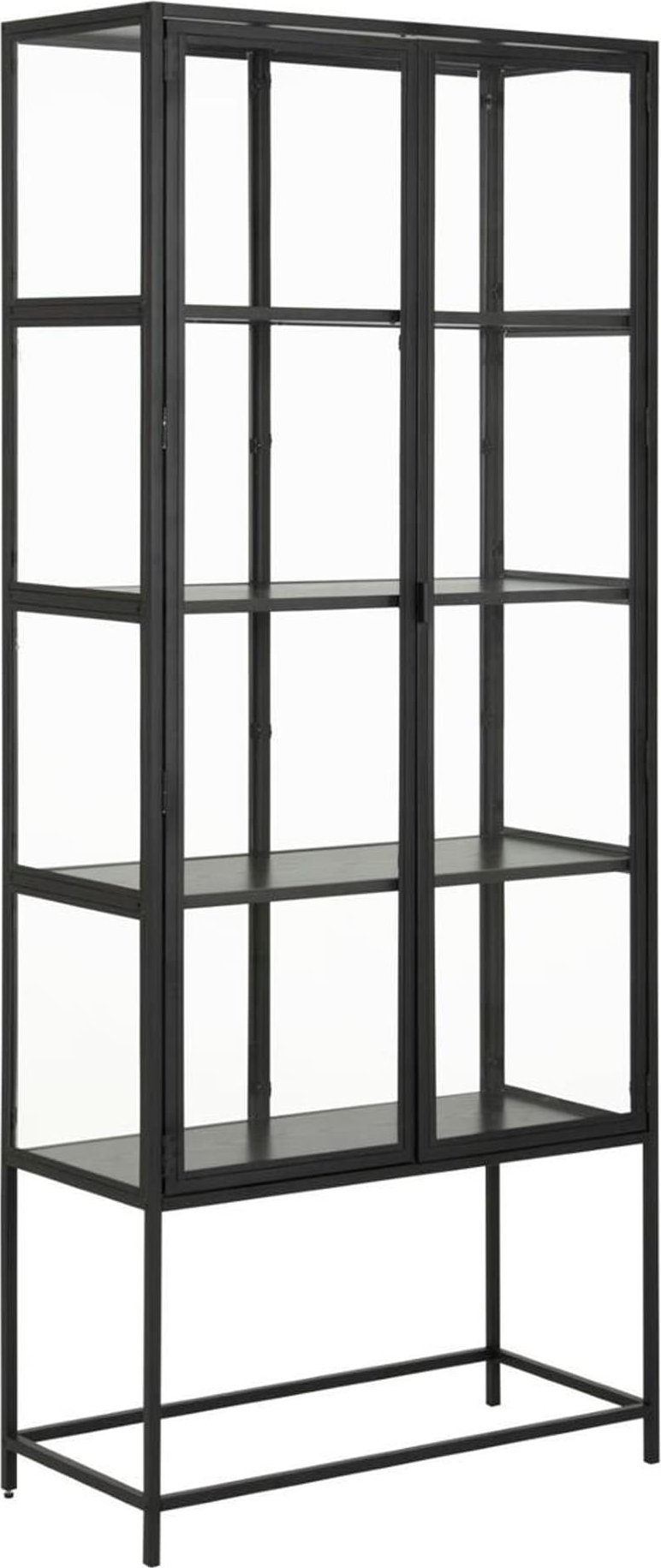 Witryna Seaford czarna wysoka