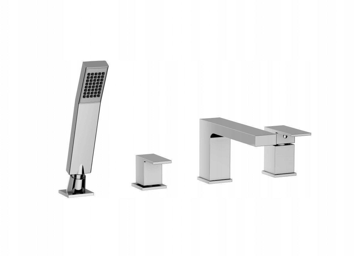 Valvex bateria wannowa stojąca 4-otworowa z akcesoriami ARS, chrom 2420550