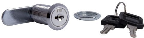 LOCK FURNIT YS103-30 D19X30 MM CHROM