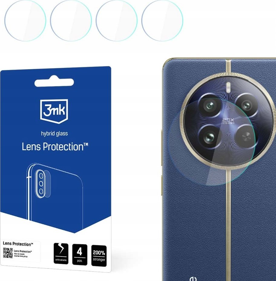 3MK 3MK Lens Protect Realme 12 5G Ochrona na obiektyw aparatu 4szt