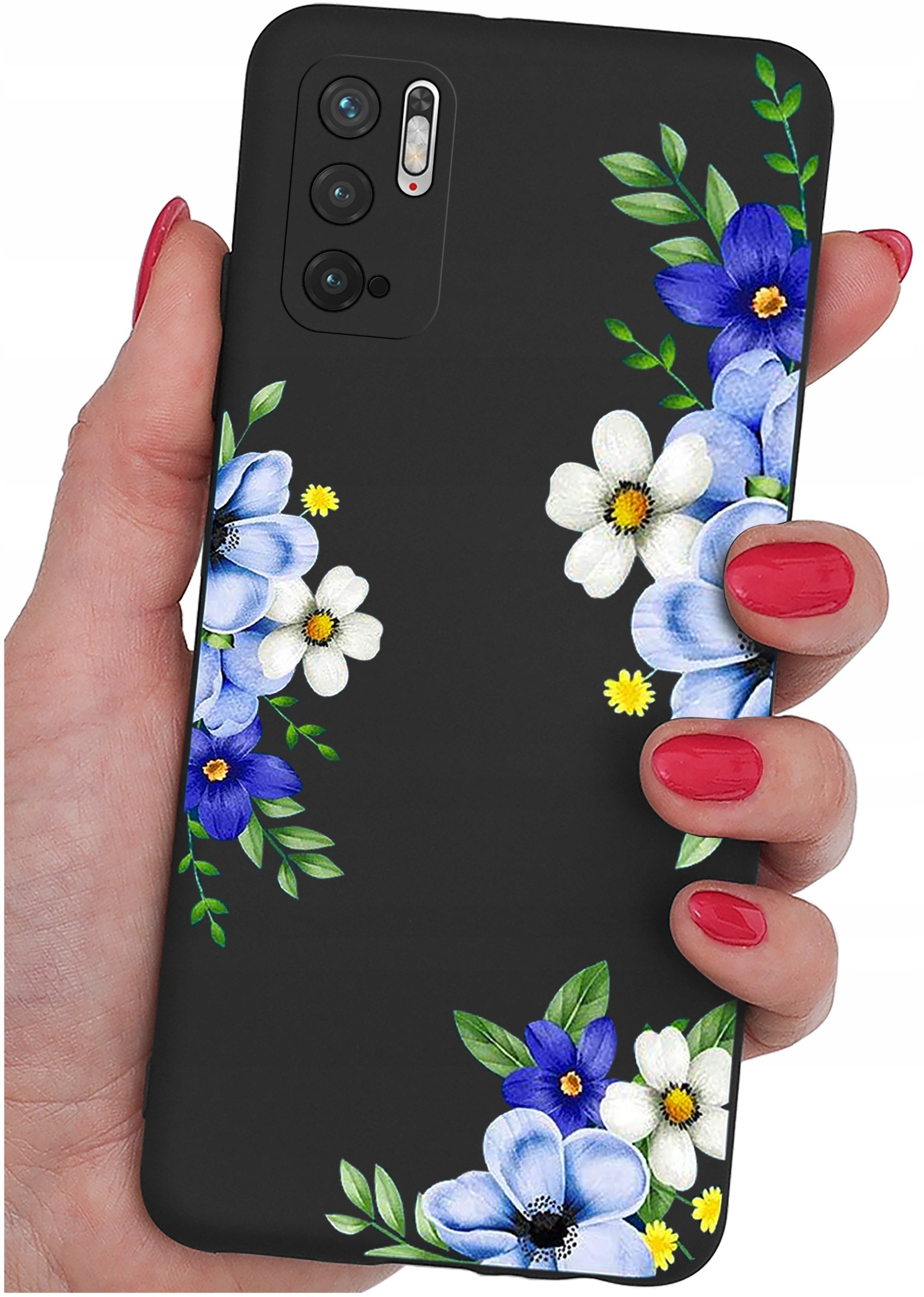 ETUI do Xiaomi Redmi Note 10 5G | WZORY | SILIKONOWE MATT CASE + SZKŁO 9H