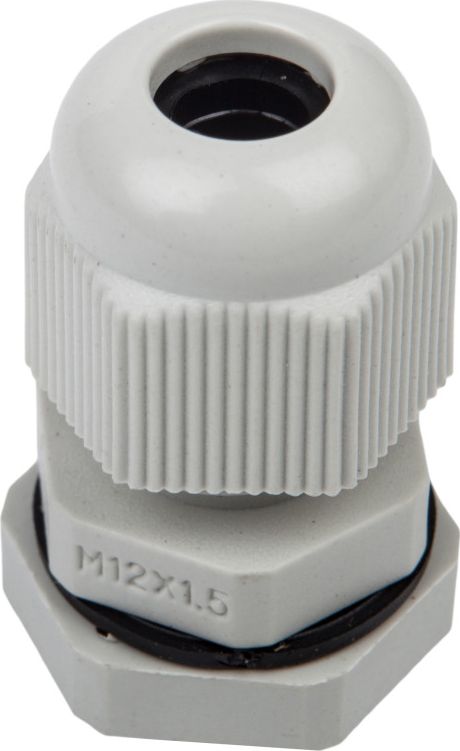 Shumee Dławnica kablowa poliamidowa z przeciwnakrętką M12 IP68 DP-EN 12 HM szara E03DK-01040100101 /100szt./
