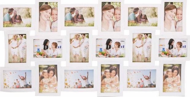 Ramka Springos Ramka na zdjęcia 18 zdjęć multiramka 10x15 biała UNIWERSALNY