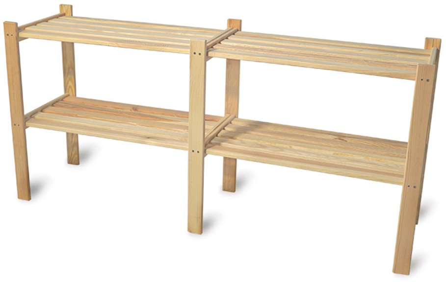 Regał Drewniany Do Spiżarni Na Książki Dostawka Boczna Do Regału R5 Sosna