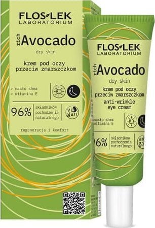 Alkotest FLOSLEK_Rich Avocado krem przeciwzmarszczkowy pod oczy 30ml