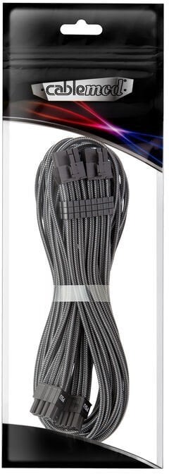 CableMod C-Series Pro ModMesh Bridged Anschlusskabel - 8+8-Pin PCIe, carbon, 60cm
