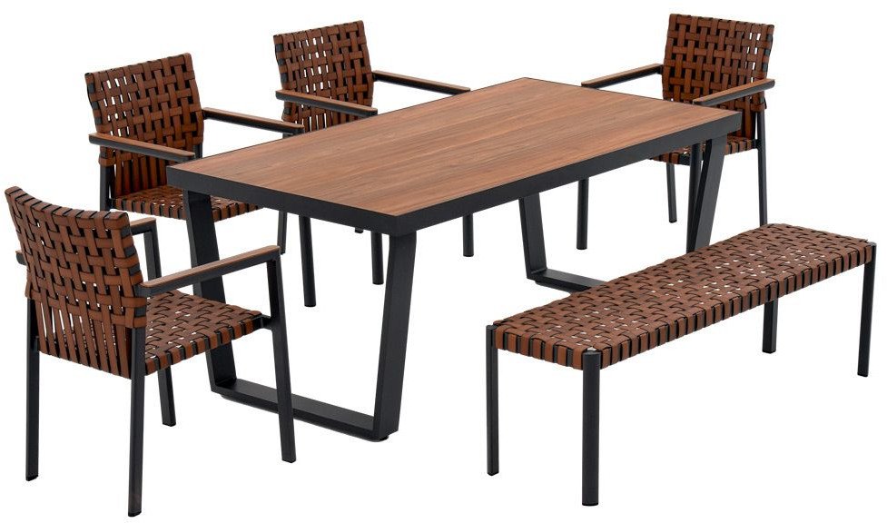 ZESTAW MEBLI OGRODOWYCH JADALNIANYCH TEXAS Z DUŻYM STOŁEM