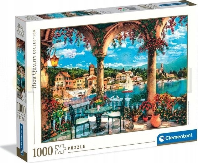 Clementoni Puzzle HQ Widok na jezioro Como 1000 elementów (39880)