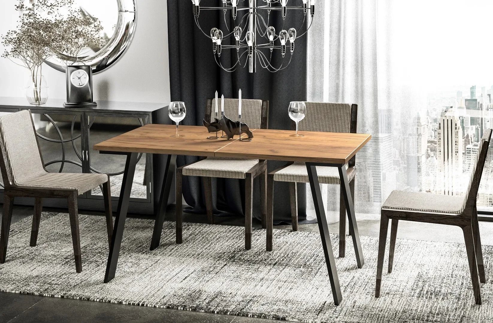 Stół rozkładany LIWIA 130(210)x80 dąb złoty craft ENDO