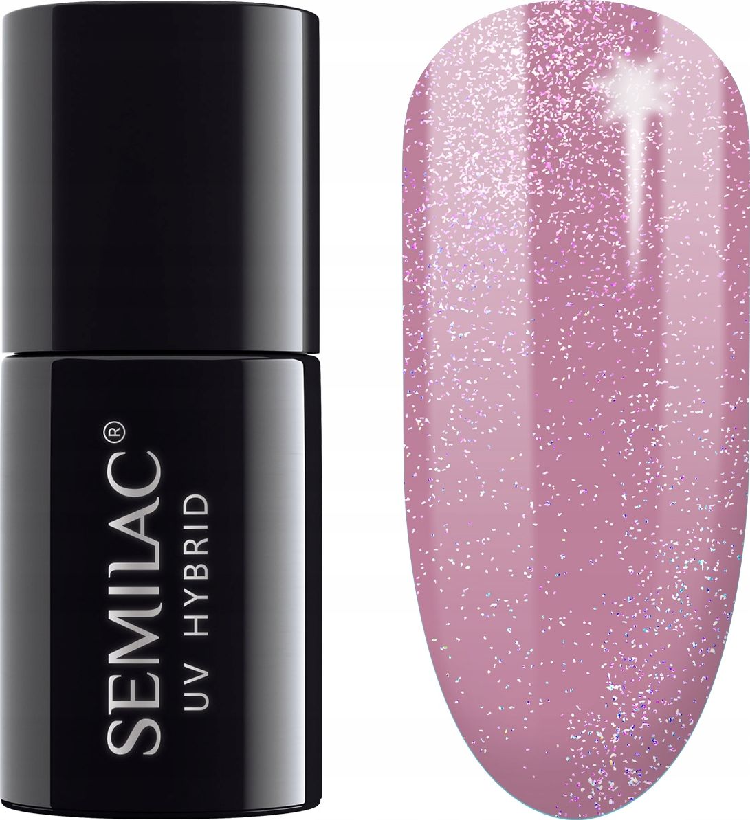 Semilac Semilac Lakier Hybrydowy Shimmer Dust Pink 319 uniwersalny