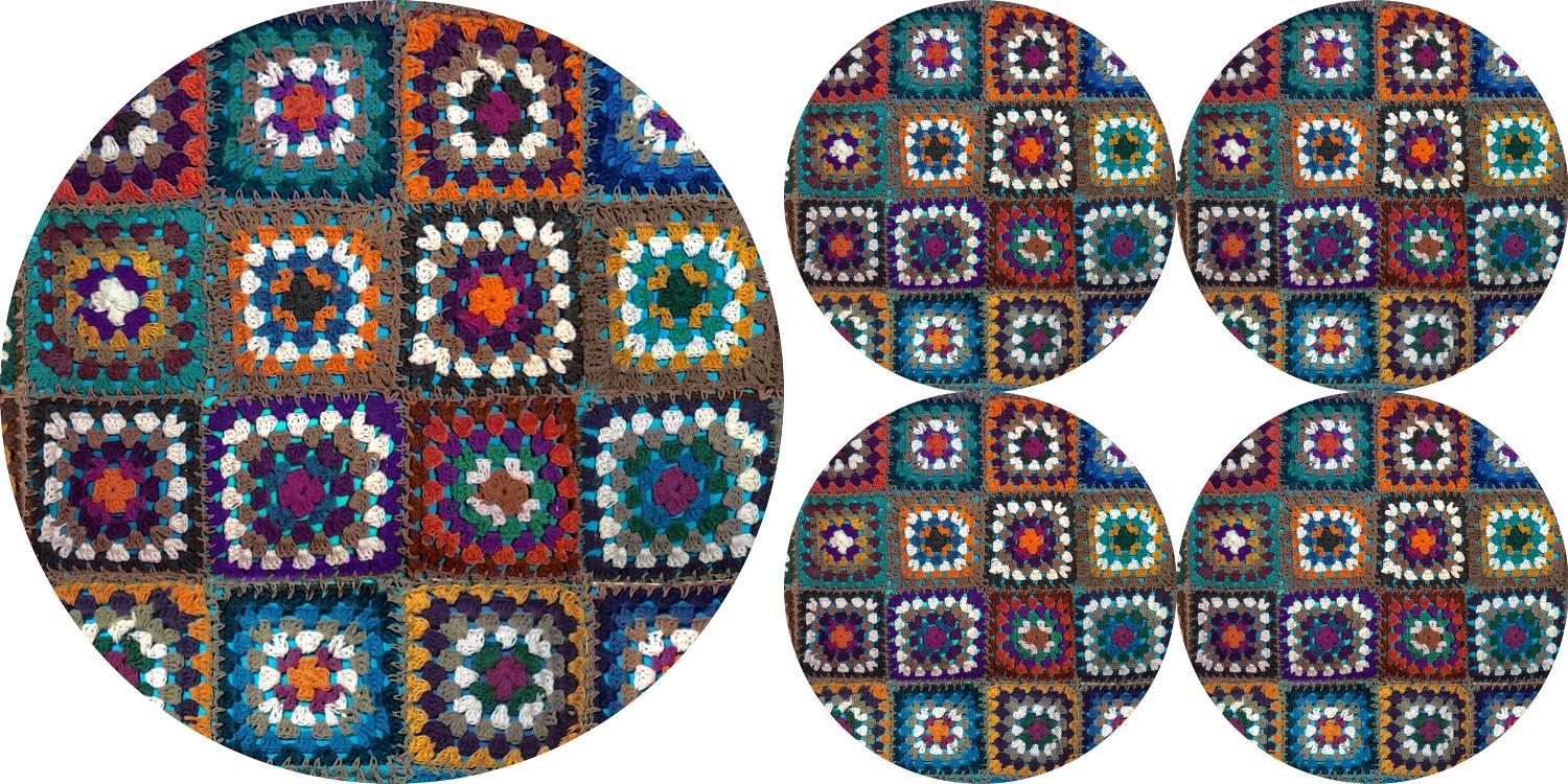 Bertoni-arco Zestaw podkładek na stół okrągłych 1+4 - FRANIA