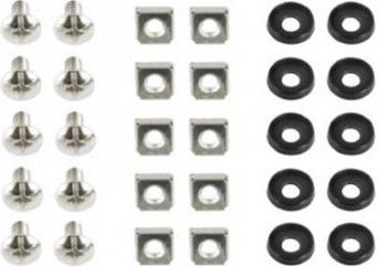 Gembird Zestaw śrub M6/podkładki/nakrętki 50 kompletów (19A-FSET-02)