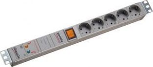 Bachmann Listwa zasilająca 19"" z przełącznkiem 5x gniazd GVS