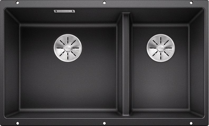 Zlewozmywak Blanco Subline 430/270-U Silgranit antracyt z korkiem InFino, komora z lewej (523151)