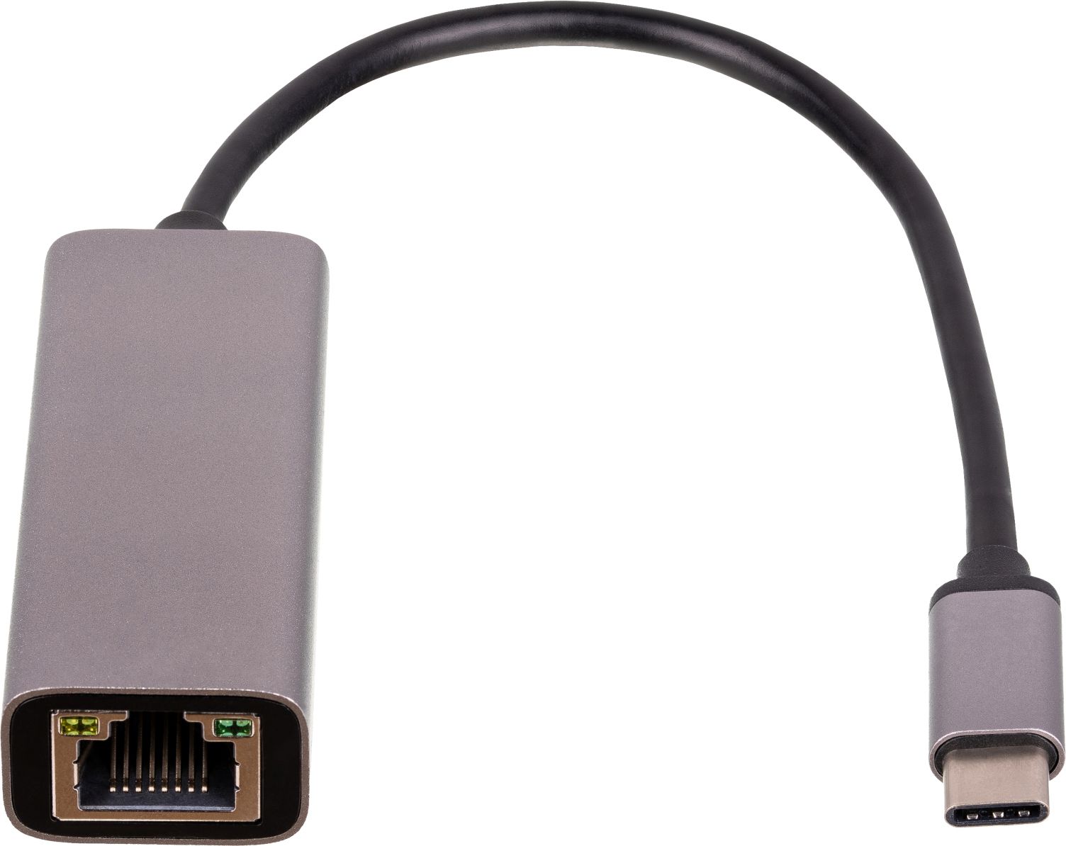 Adapter USB Akyga USB-C - RJ45 Szary (AK-AD-65)