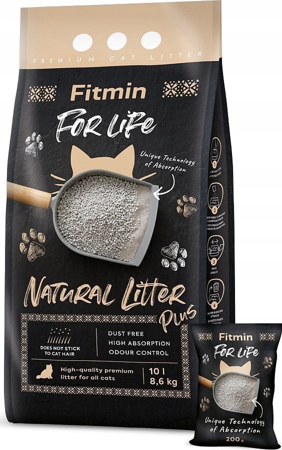 Żwirek dla kota Fitmin For Life Naturalny 10 l