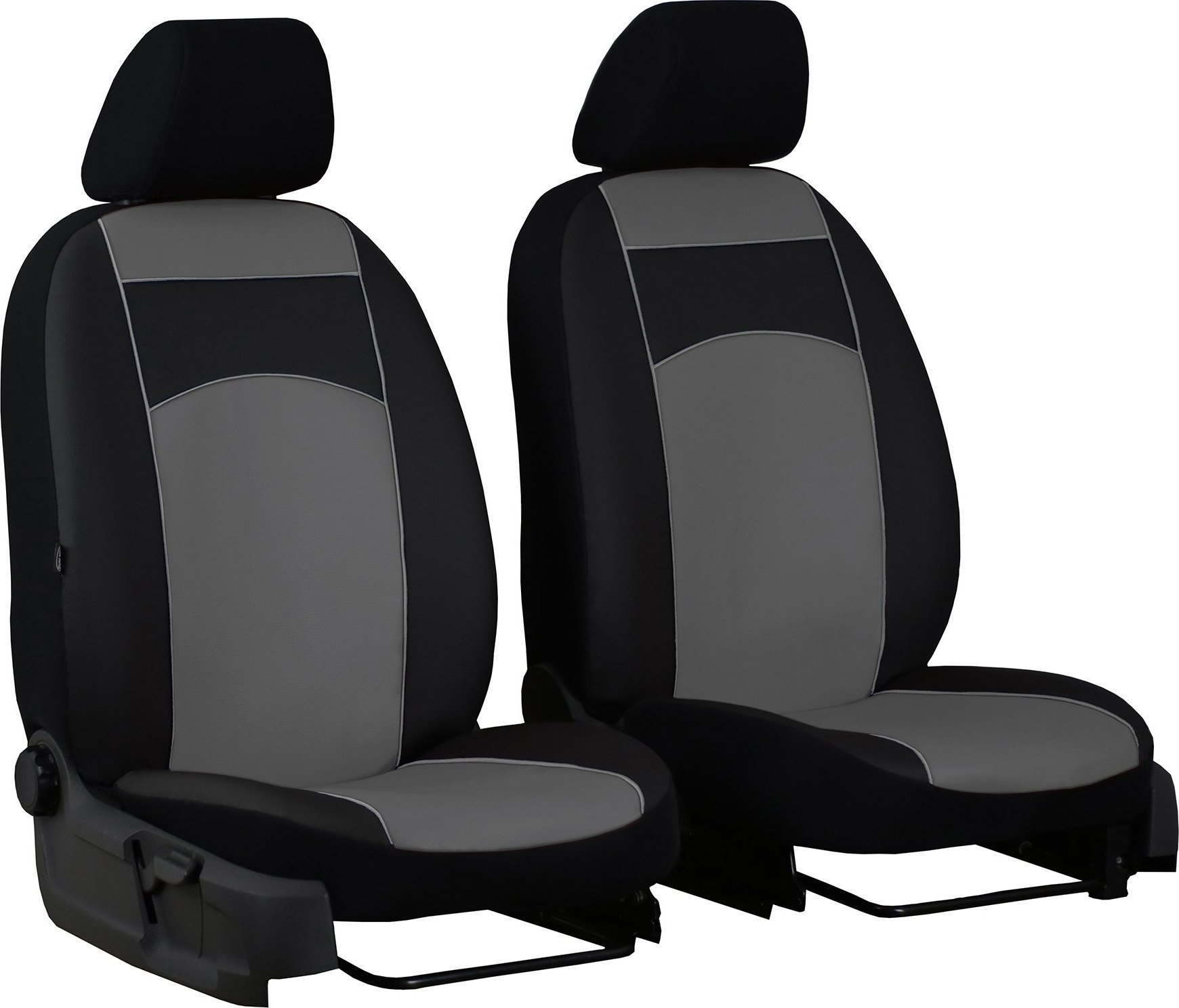 Pok-ter Pokrowce uniwersalne ekoskóra Standard bus/van 1+1 (szare)