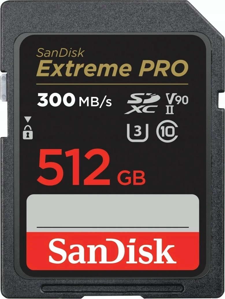 Karta SanDisk Extreme PRO SDXC 512 GB Class 10 UHS-II/U3 V90 (SDSDXDK-512G-GN4IN)