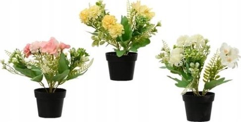 Kaemingk Roślina kwitnąca z doniczką kwiat dekoracyjny 24x18 cm