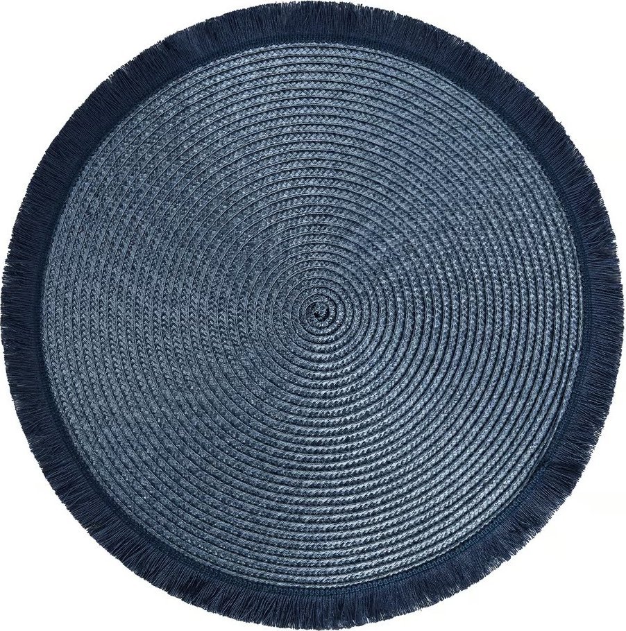 Dajar Mata na stół okrągła 38 cm Hawai granatowa