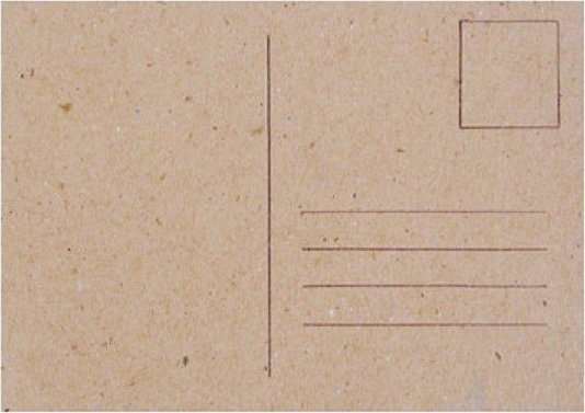 Kartka pocztowa z kartonu do ozdobienia