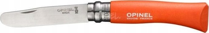 Opinel Vaikiškas peilis My first Opinel Nr.7 oranžine rankena