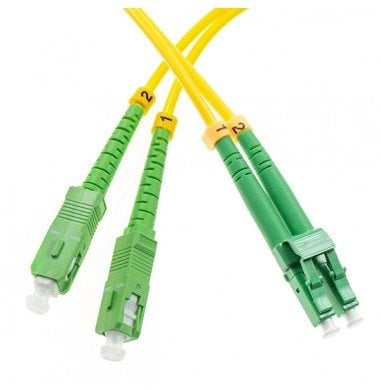 Patchcord SM SC/APC-LC/APC duplex 3m 9/125 3.0mm G652D