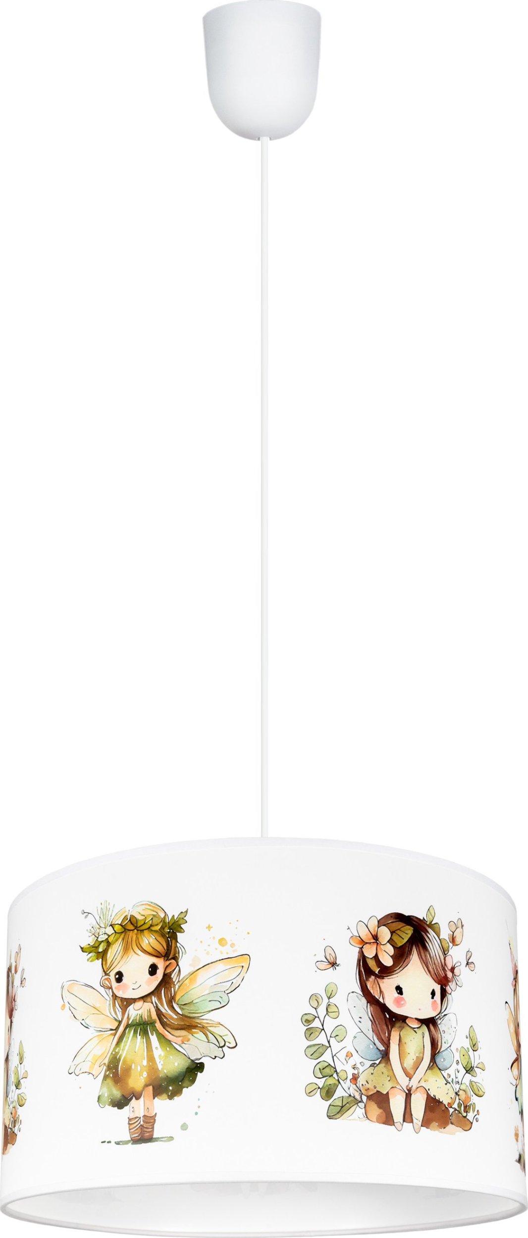 Lampa sufitowa wisząca dziecięca WRÓŻKI FAIRIES biała 1 x E27 0932