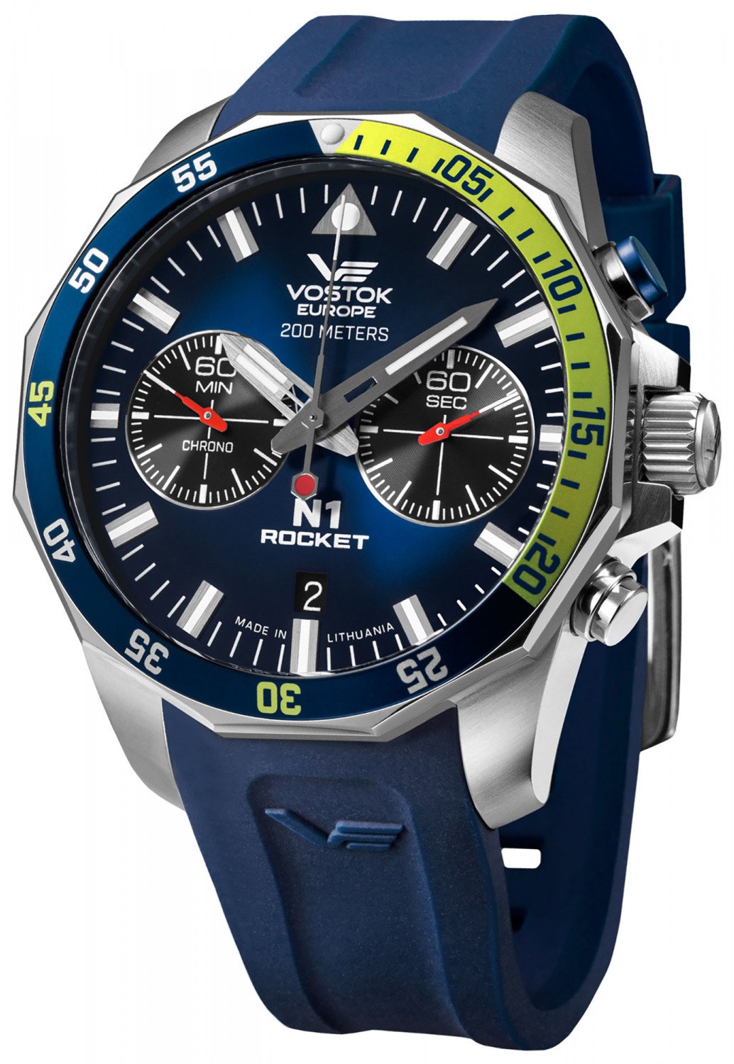 Zegarek męski Vostok Europe 6S21-225A708S niebieski