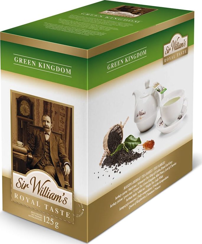 Sir Williams Herbata Royal Taste Green Kingdom 50 torebek