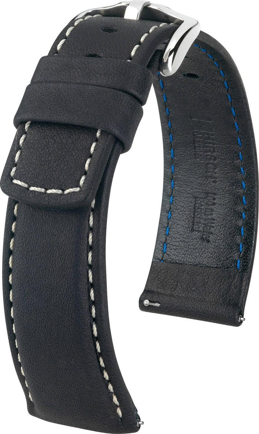 Hirsch Skórzany wodoodporny pasek do zegarka 22 mm HIRSCH Mariner 14502150-2-22
