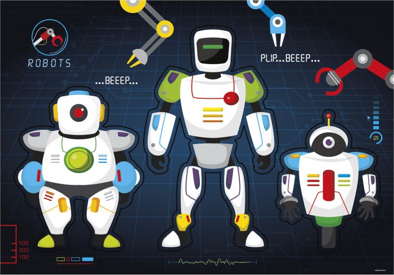 Derform PODKLAD NA BIURKO KART OKLEJ 345X495 ROBOTY DERF