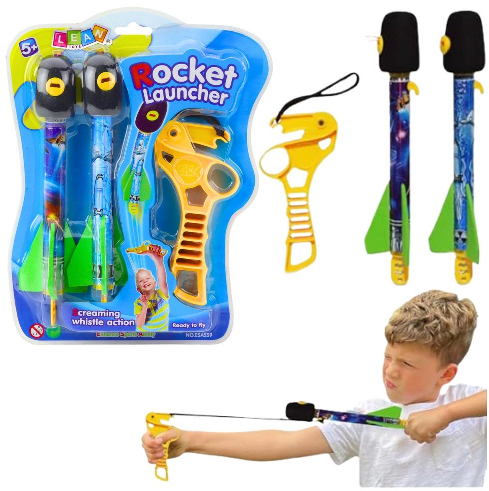 LeanToys Zestaw proca z rakietami pianka EVA