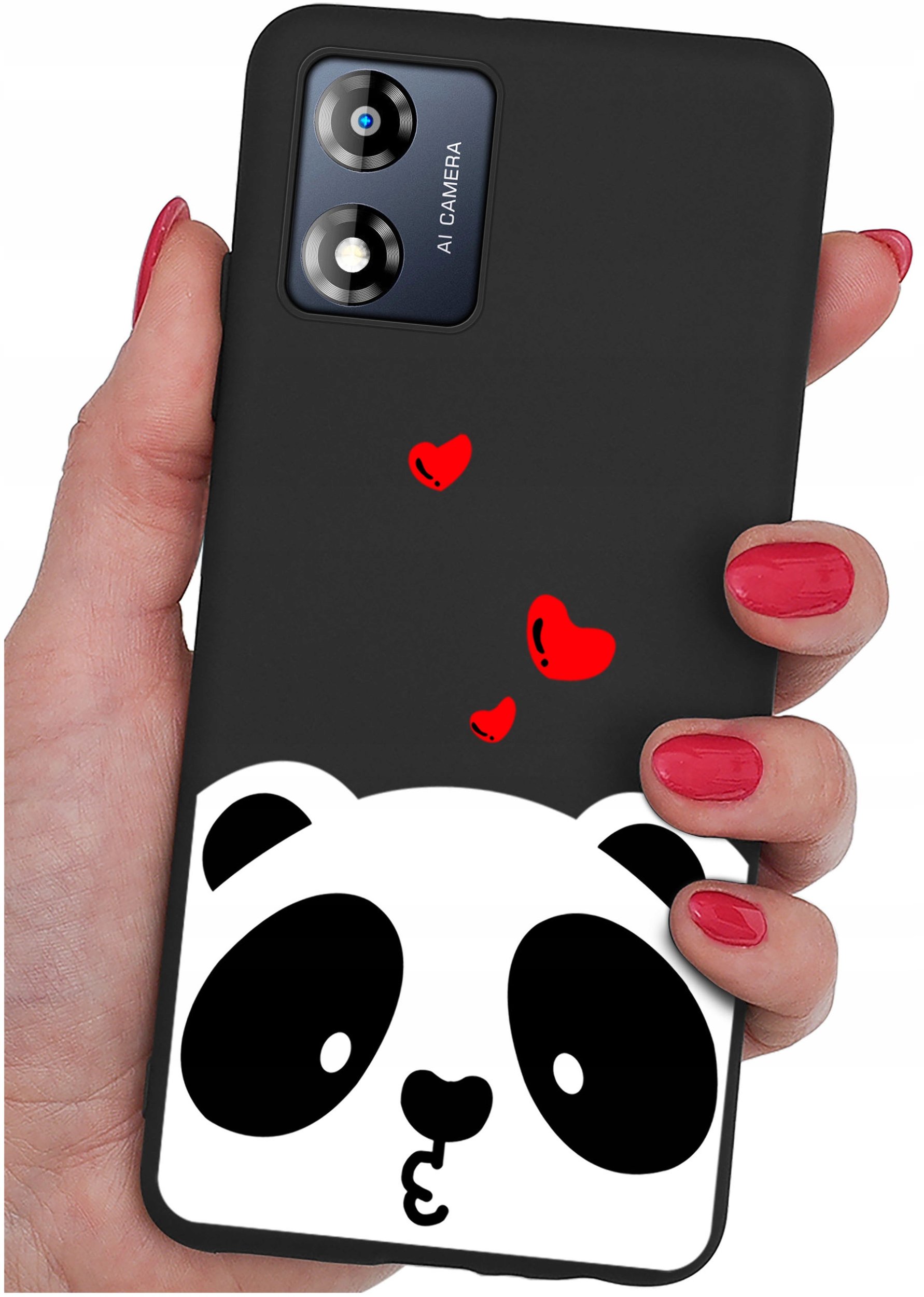 Etui do Motorola Moto E13 WZORY |SILIKONOWE MATT CASE + SZKŁO 9H