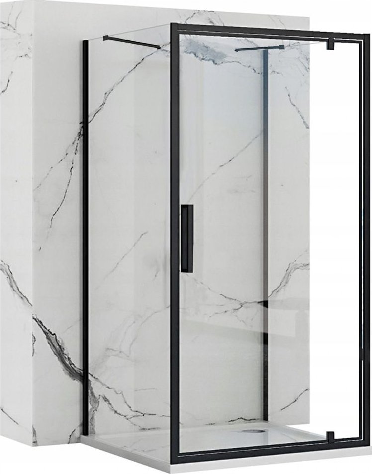 Rea Kabina Prysznicowa Przyścienna Rea Rapid Swing Black